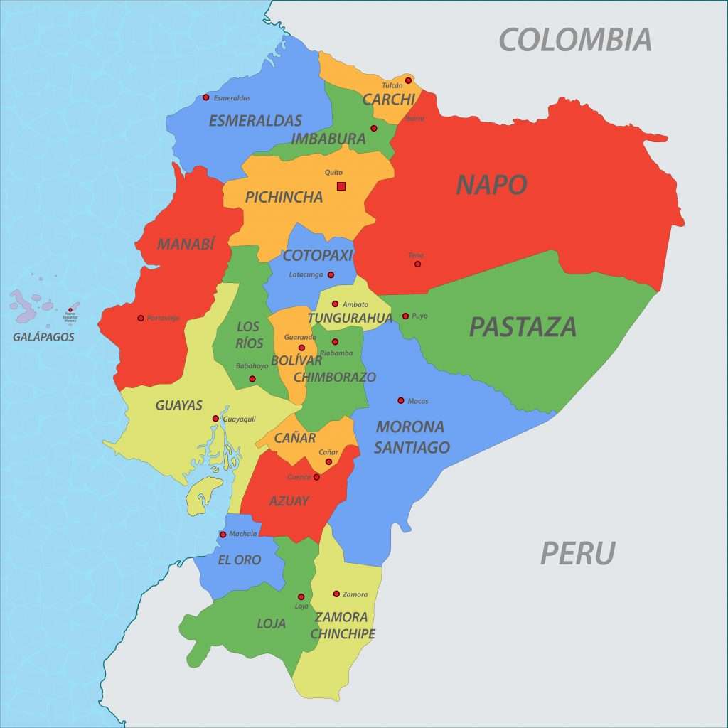 El Mapa Pol Tico Del Ecuador Rompecabezas En L Nea