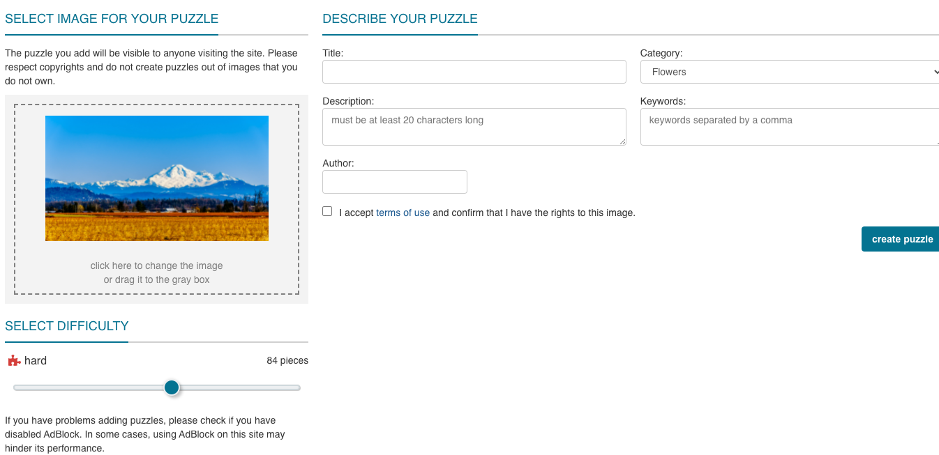 Create a puzzle