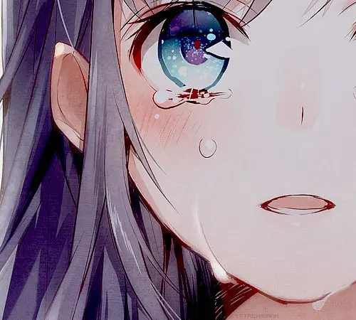 ArtStation  Lonely Anime Girl Crying  Artworks