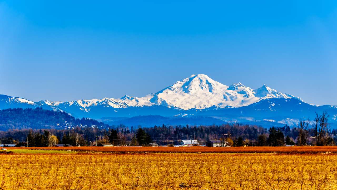 Гора Бейкер, спящий вулкан в штате Вашингтон. пазл онлайн