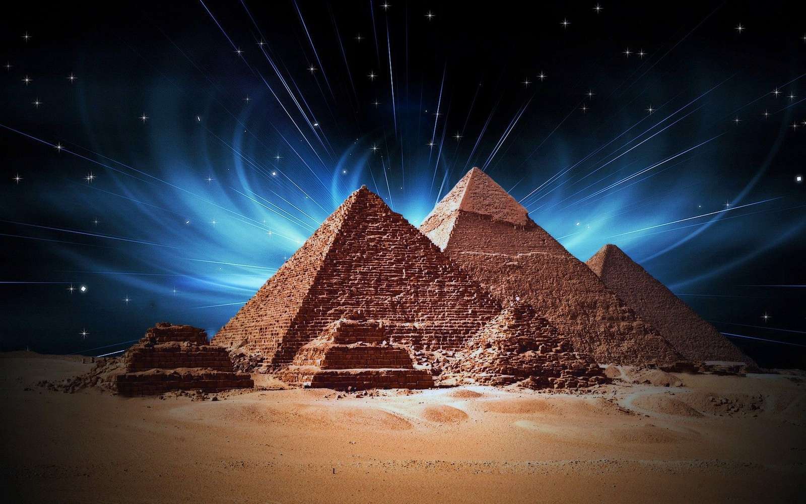 Egyptiska pyramider pussel på nätet