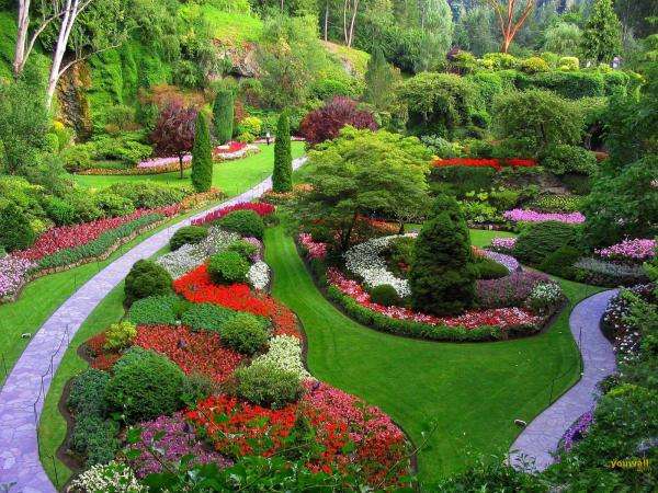 πολύχρωμος υπέροχος κήπος online παζλ