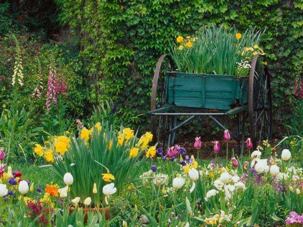 Krásná zahrada skládačky online