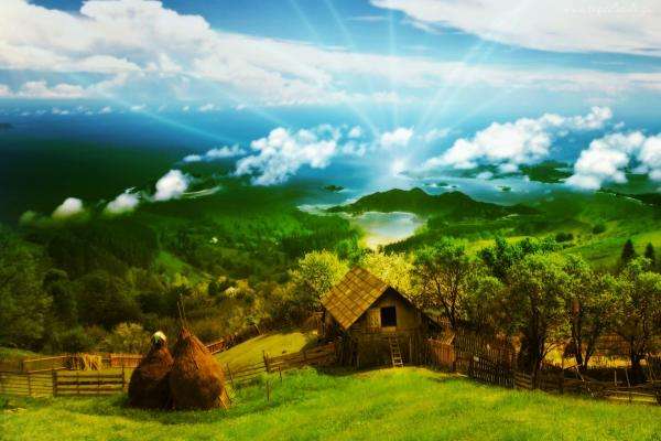 homestead in the mountains jigsaw puzzle online