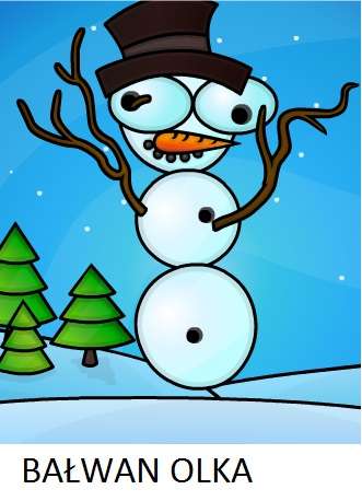 De sneeuwpop van Olek online puzzel