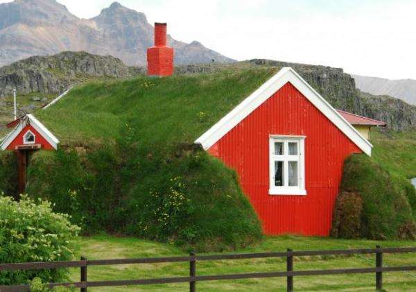 Ett hus från Island pussel på nätet