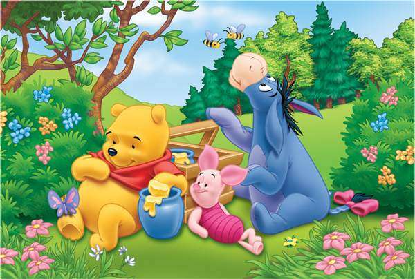 Winnie the Pooh und Freunde Online-Puzzle