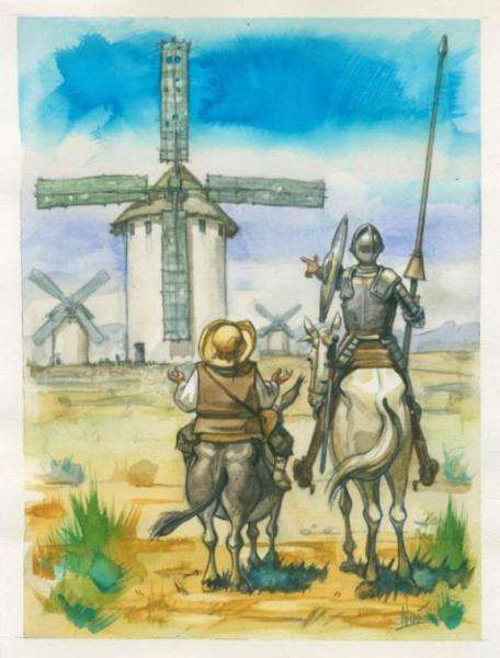 Don Quijote från La Mancha Pussel online