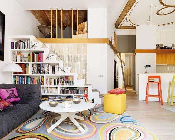 Barevný obývací pokoj skládačky online