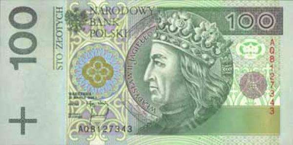 Nota de 100 zloty quebra-cabeças online