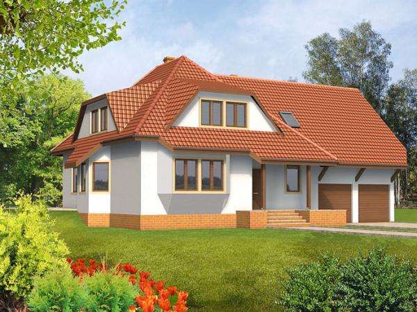 Cottage with garages jigsaw puzzle online