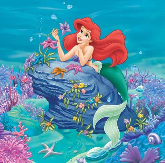 ariel and flowers online puzzle