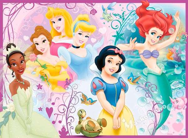 Ariel und Fischblumen Online-Puzzle