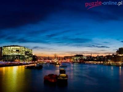 Londres Tamise puzzle en ligne