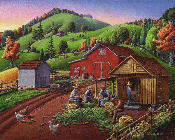 oogst arbeiders graanschuren hill online puzzel