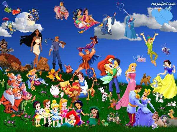 Desenhos animados da Disney - puzzle online