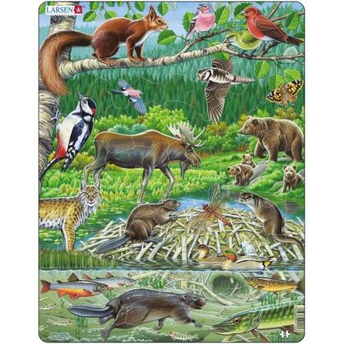 jungle and her animals jigsaw puzzle online
