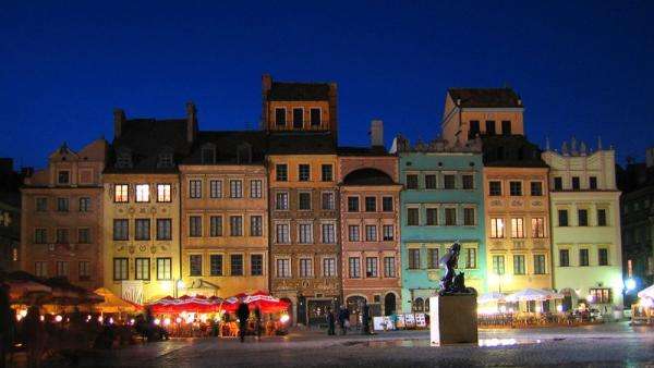 centro storico di Varsavia puzzle online
