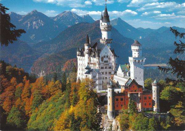 Τα κάστρα της Βαυαρίας του Λουδοβίκου Β' παζλ online