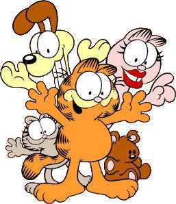 Garfield a přátelé online puzzle