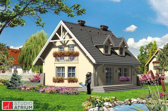 House with an attic jigsaw puzzle online