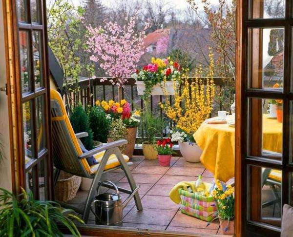 балкон, фотьойл, пейзаж онлайн пъзел