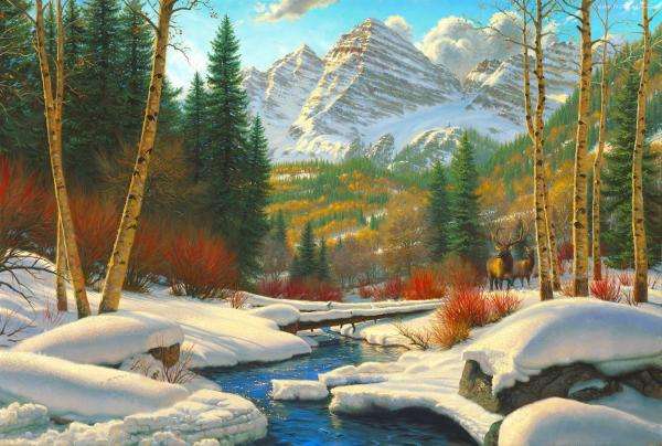 spring thaw in the mountains online puzzle
