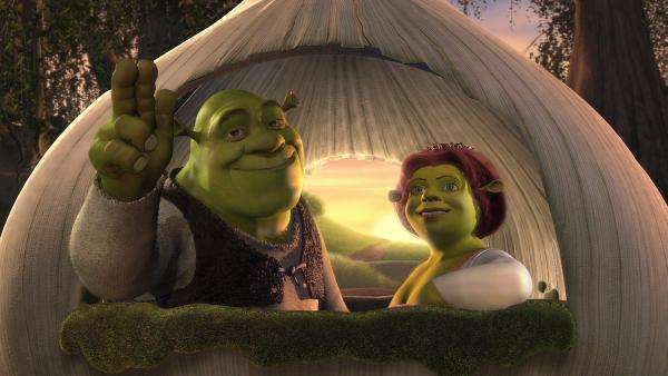 Shrek a Fiona skládačky online