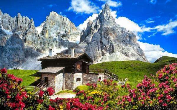 House in the mountains jigsaw puzzle online