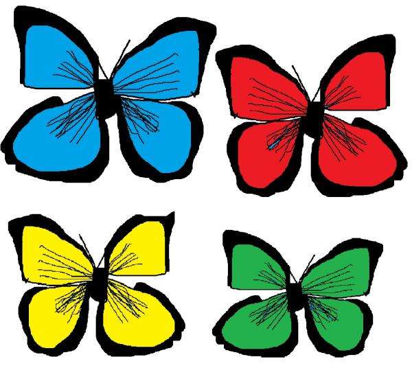Пеперудите на Пол онлайн пъзел
