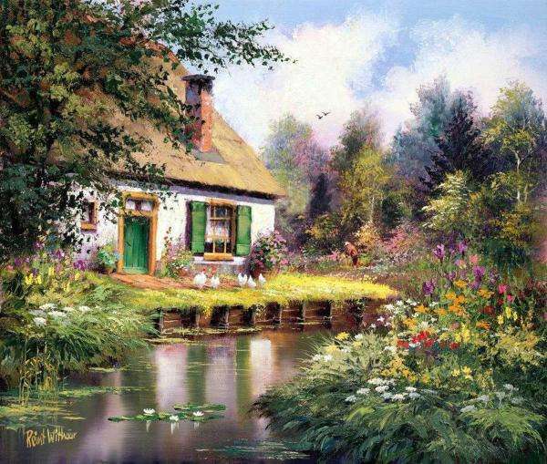 house in the garden by the stream online puzzle