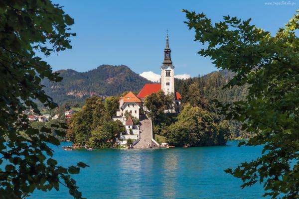 Slowenien Landschaft Online-Puzzle