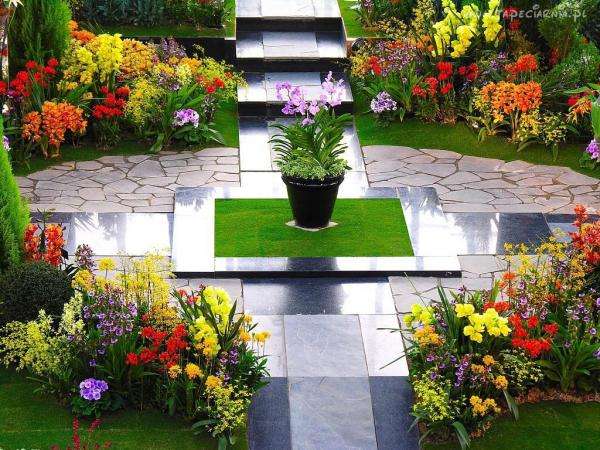 Jardinerie en marbre puzzle en ligne