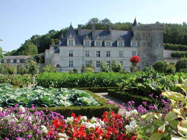 Slott i Frankrike pussel på nätet