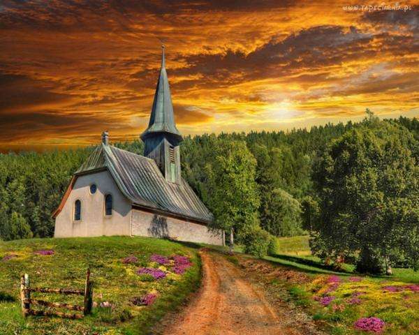 Church on the hill jigsaw puzzle online