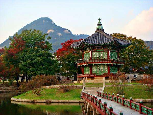 Gyeongkok-palatset pussel på nätet