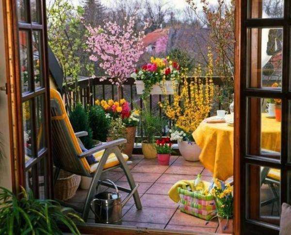 balkon v květinách online puzzle