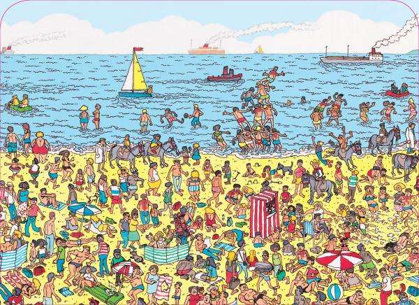 var är Wally? Pussel online