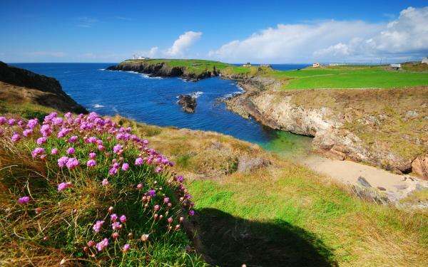 prachtig landschap van Ierland legpuzzel online