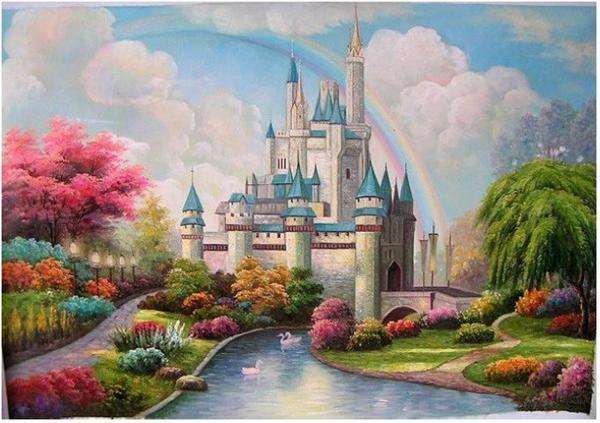 fairytale castle in the garden jigsaw puzzle online