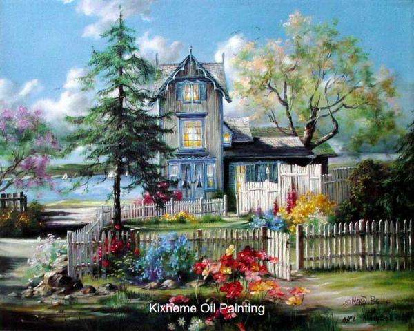 family house in the garden jigsaw puzzle online