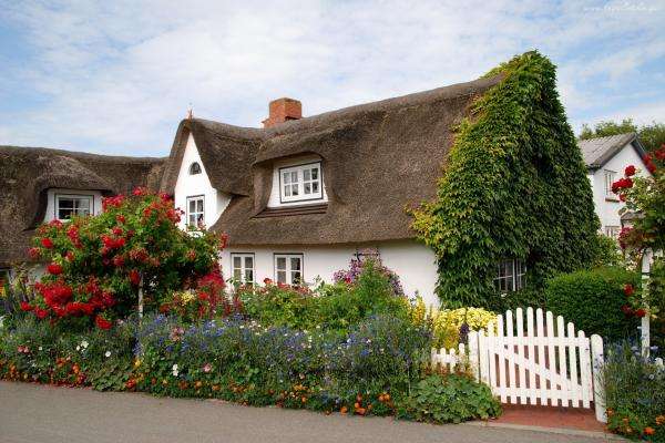 House in flowers jigsaw puzzle online