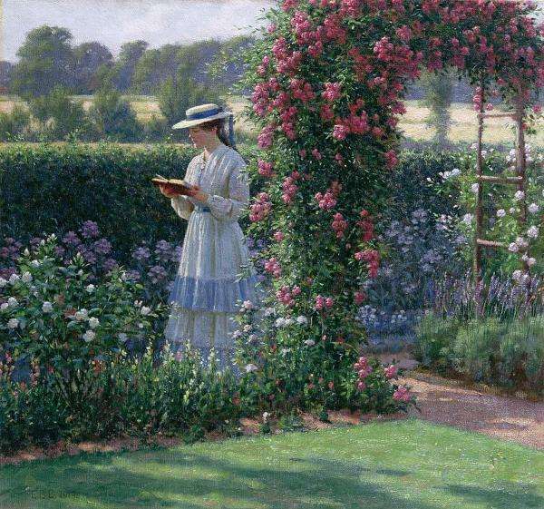 a busy woman in the garden jigsaw puzzle online