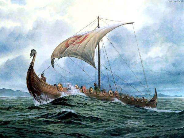 Barco vikingo. rompecabezas en línea