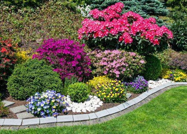 Kleurrijke tuin online puzzel