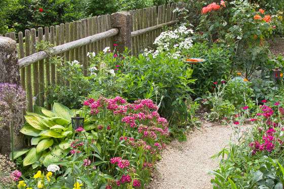 Jardim de flores rural quebra-cabeças online