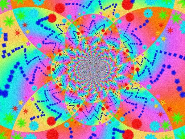 színes kaleidoszkóp kirakós online