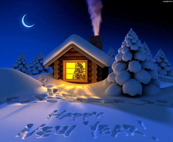 Ευτυχισμένο το νέο έτος! παζλ online
