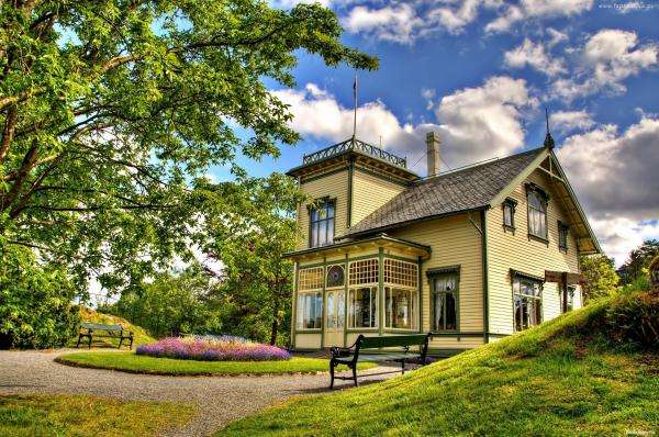 Polish countryside in architecture jigsaw puzzle online