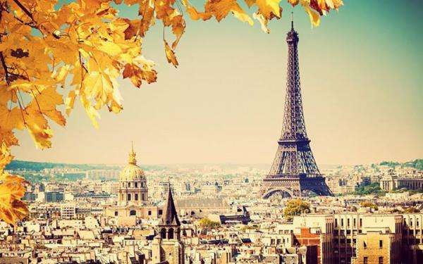 París en otoño rompecabezas en línea